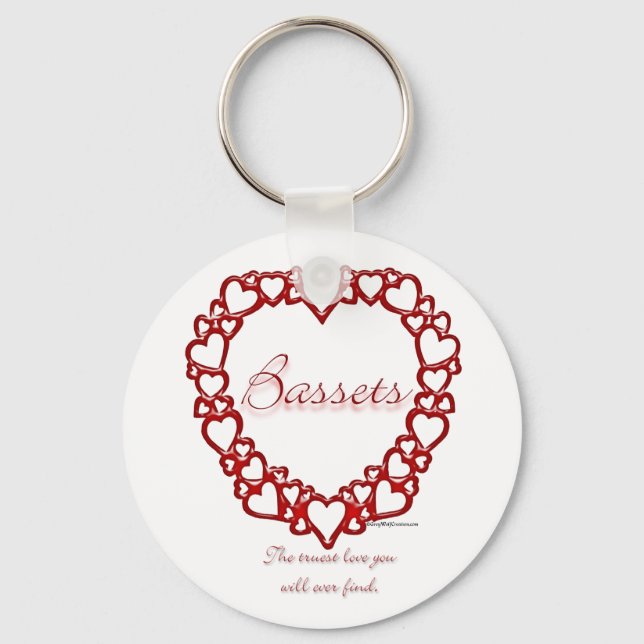 Porte-clés Basset Hound True Love - Porte - clé (Recto)