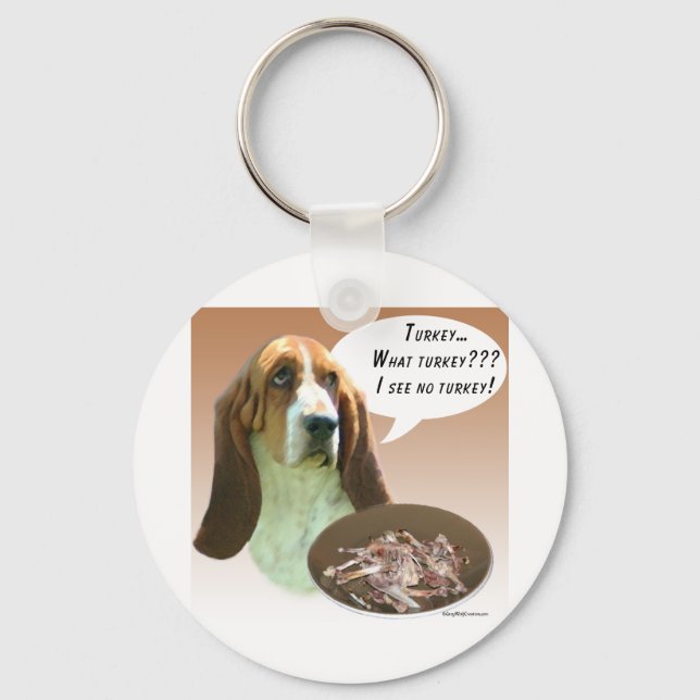 Porte-clés Basset Hound Turquie (Recto)