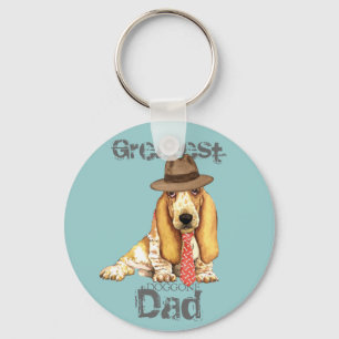 Porte-clés Basset papa