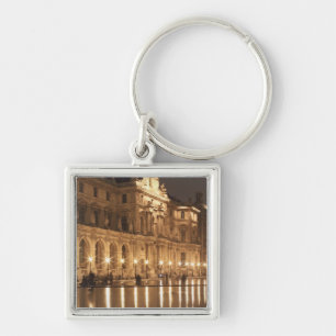 Porte-clés Bassin de réflexion au Louvre, Paris, France