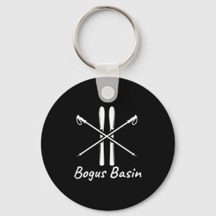 Porte-clés Bassin factice poteaux de ski de fond idaho hiver