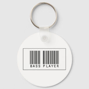 Porte-clés Bassiste de code barres