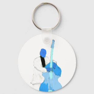 Porte-clés bassisteBlueWhiteversion