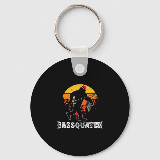 Porte-clés Bassquatch pêche drôle de basse pêche à la pêche a (Recto)