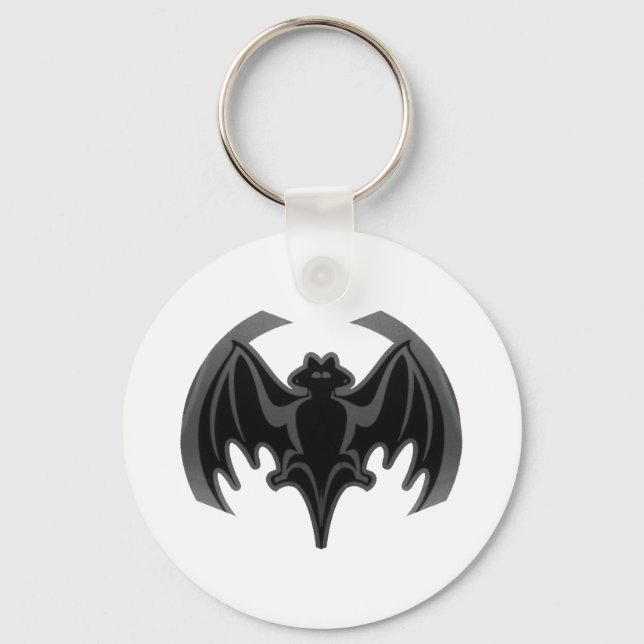 Porte-clés Bat Black Inv Le MUSÉE Zazzle Cadeaux (Recto)