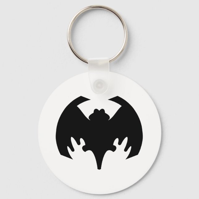 Porte-clés Bat Black Le MUSÉE Zazzle Cadeaux (Recto)