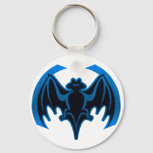 Porte-clés Bat Bleu Le MUSÉE Zazzle Cadeaux