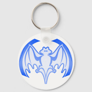 Porte-clés Bat Blue Inv Le MUSÉE Zazzle Cadeaux