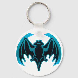 Porte-clés Bat Cyan Le MUSÉE Zazzle Cadeaux
