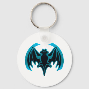 Porte-clés Bat Cyan Le MUSÉE Zazzle Cadeaux