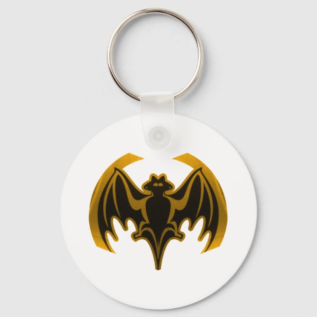 Porte-clés Bat Gold Le MUSÉE Zazzle Cadeaux (Recto)