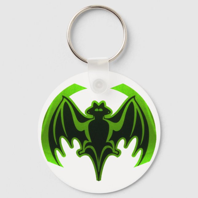 Porte-clés Bat Green MUSEUM Zazzle Cadeaux (Recto)