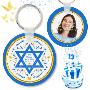 Porte-clés Bat mitzvah Giveaways Personnalisé, Bat mitzvah