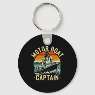 Porte-clés Bateau à moteur Capitaine Funny Pontoon Bateau