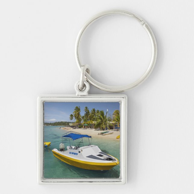 Porte-clés Bateau à moteur et bateau banane (Devant)