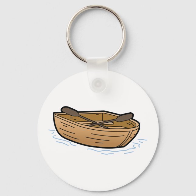 Porte-clés Bateau à rames marron (Recto)