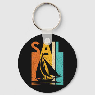 Porte-clés Bateau à voile vintage équipage nautique propriéta