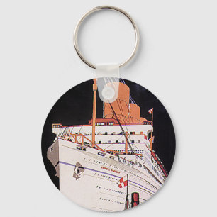 Porte-clés Bateau de croisière de transport de voyage vintage