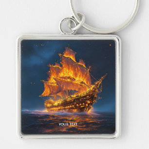 Porte-clés Bateau de feu mignon de fantaisie mer