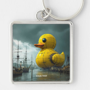 Porte-clés Bateau de guerre Imaginaire Cute Duck