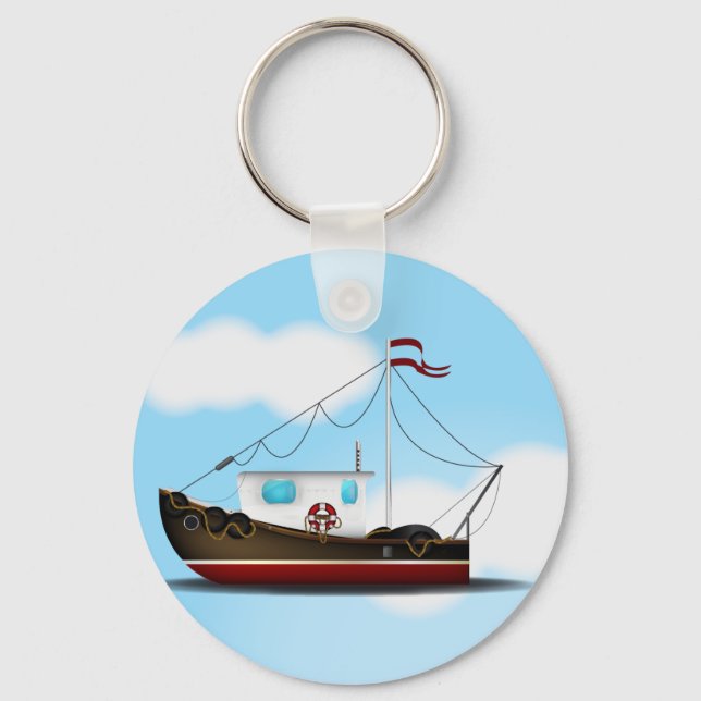 Porte-clés Bateau de pêche (Recto)