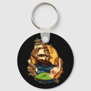 Porte-clés Bateau de sirène et de pirate