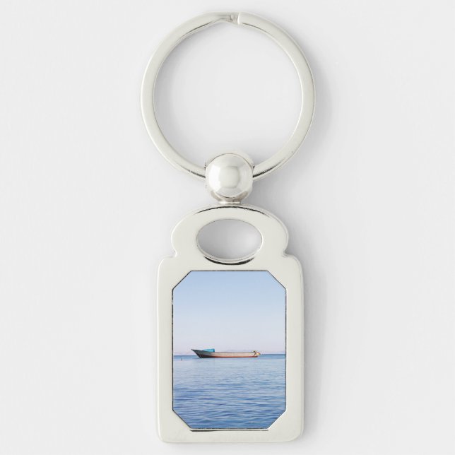 Porte-clés Bateau en mer calme (Devant)