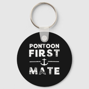 Porte-clés Bateau Ponton Premier Mate Ancre Bateau Hommes Fem