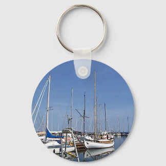 Porte-clés Bateaux à voile dans le port