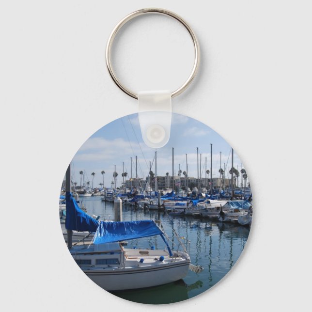 Porte-clés Bateaux dans le port (Recto)