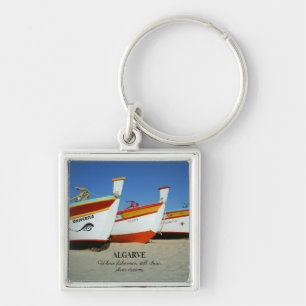 Porte-clés Bateaux de pêche sur la plage de l'Algarve Photo