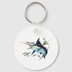 Porte-clés bateaux des poissons n