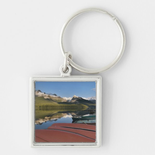 Porte-clés Bateaux garés sur le rivage du lac Maligne, (Devant)