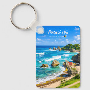 Porte-clés Bathsheba, Barbade - Classique de la côte tropical