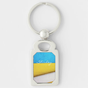 Porte-clés Bâtiment battu - Abstrait minimal par STaylor