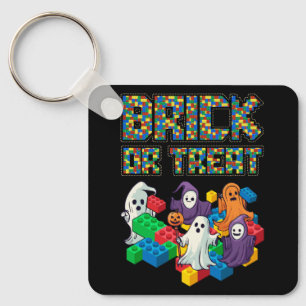 Porte-clés Bâtiment De Bâtiment Halloween Brick Ou Treat Kids
