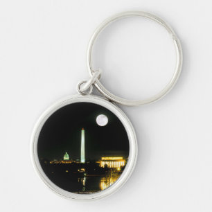 Porte-clés Bâtiment de capitol, le Lincoln Memorial,