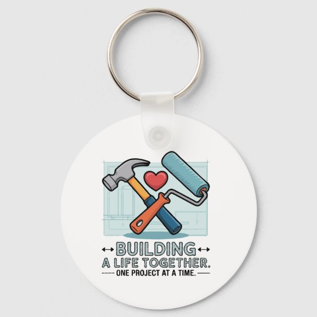 Porte-clés Bâtir une vie commune | Do-it-yourself Couple & Ac (Verso)