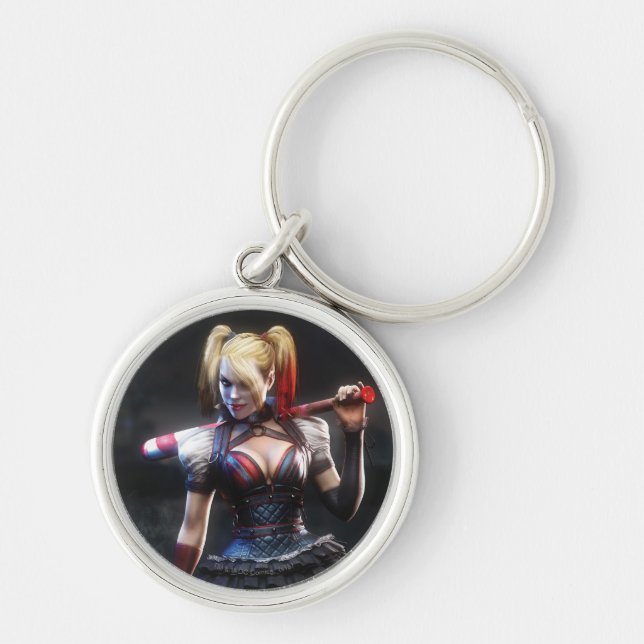 Porte-clés Batman Arkham Knight | Harley Quinn avec chauve-so (Devant)
