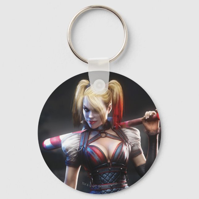 Porte-clés Batman Arkham Knight | Harley Quinn with Bat (Recto)