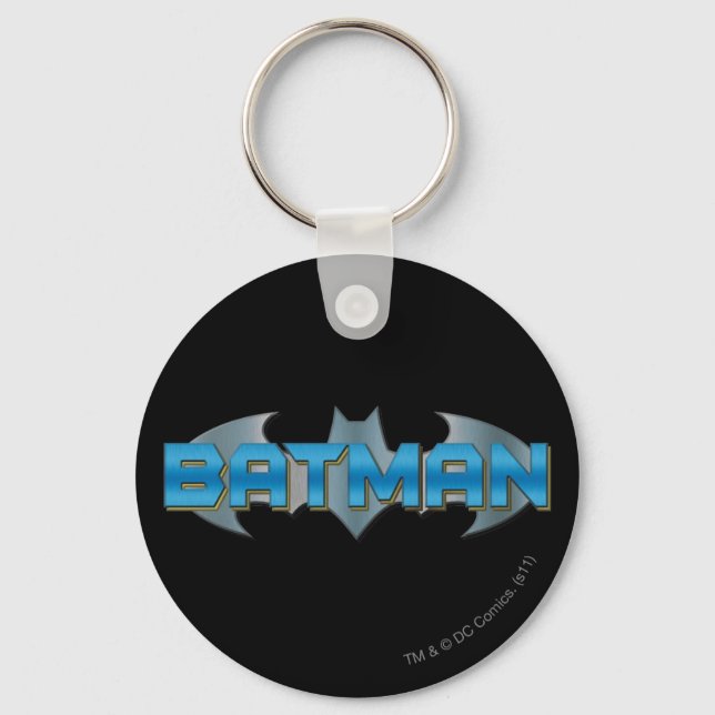 Porte-clés Batman | Blue Name Logo (Recto)