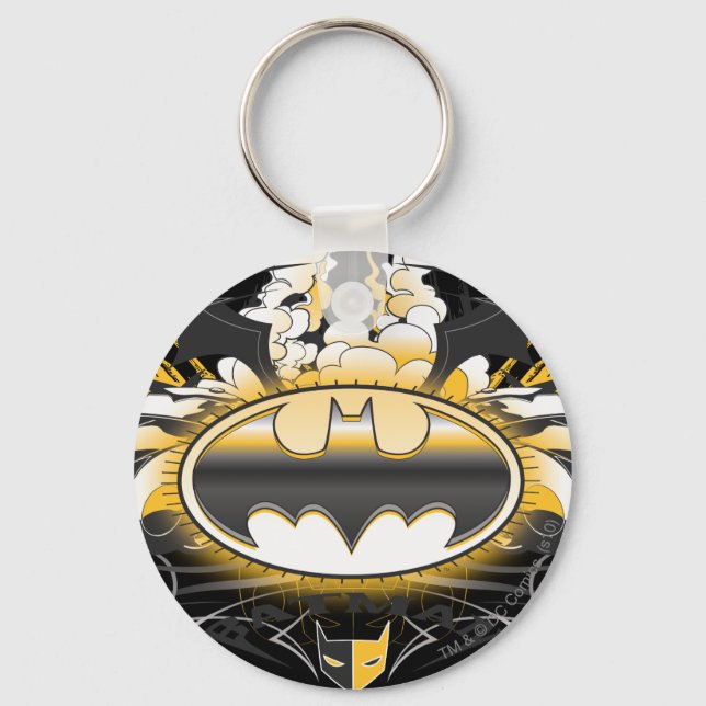 Porte-clés Batman Logo with Cars (Recto)