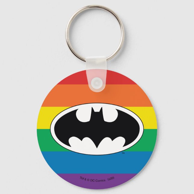 Porte-clés Batman Rainbow Logo (Recto)