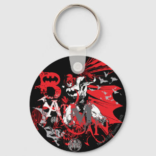Porte-clés Batman Red et Black Collage
