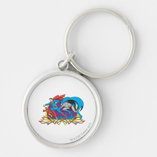 Porte-clés Batman + Superman + Flash (Devant)