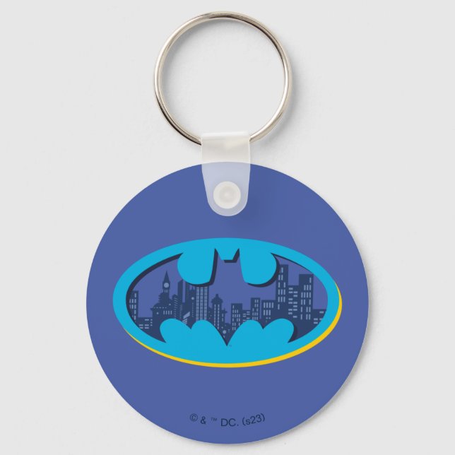 Porte-clés Batman | Symbole de la ville d'Arkham (Recto)