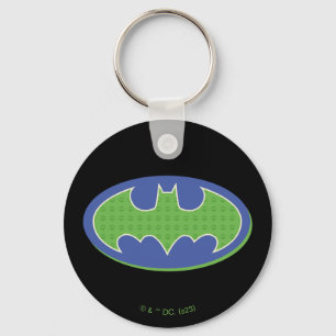 Porte-clés Batman   Symbole pourpre et vert
