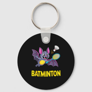 Porte-clés Batminton – Dessin animé drôle de chauve-souris jo