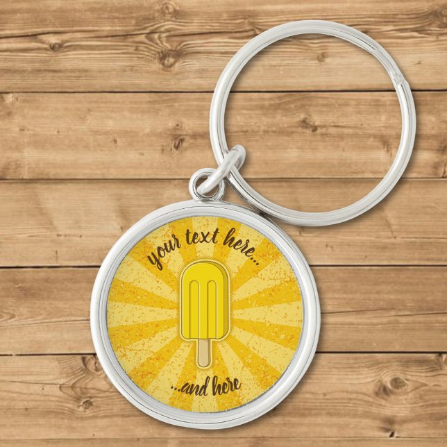 Porte-clés Bâton à crème glacée citron (Créateur téléchargé)