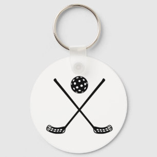 Porte-clés Bâtons croisés de floorball